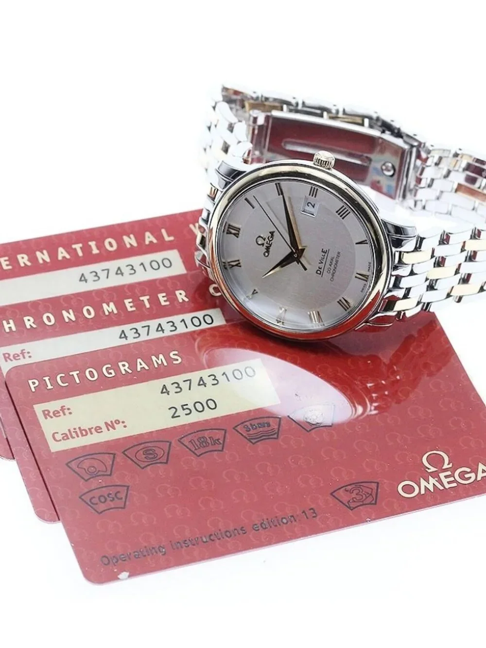 OMEGA De Ville Prestige 4374.31 Co-Axial YG bezel Automatic Men's_965522